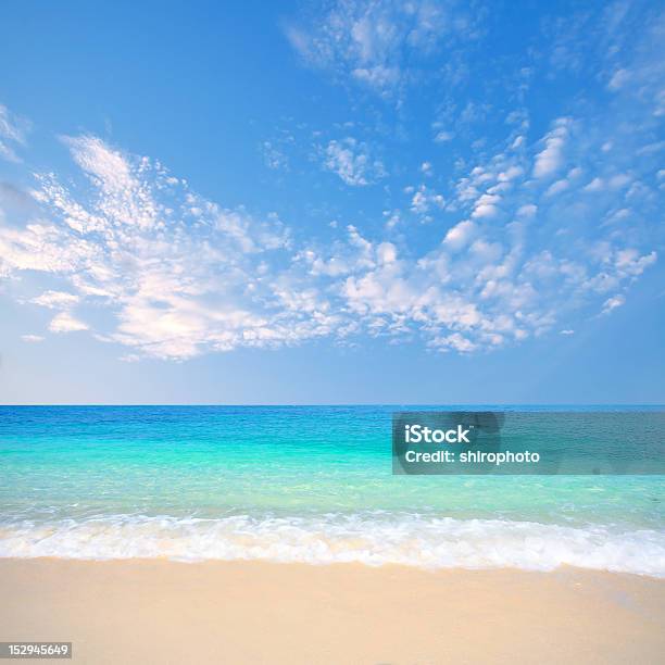 Beach And Sea Stock Photo - Download Image Now - Backgrounds, Beach, Beauty In Nature