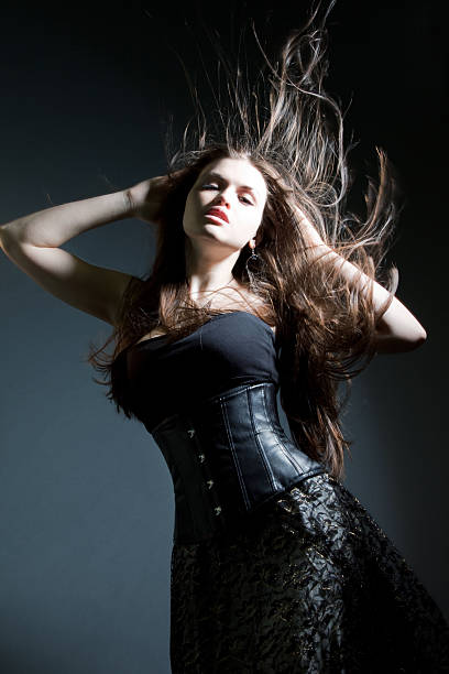 istock Beautiful lady with long brown hair 152945744