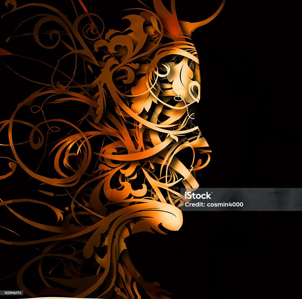 abstract flourish portrait Abstract Stock Photo