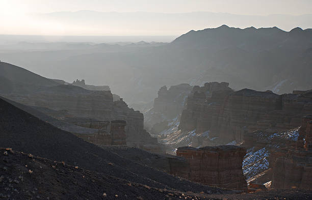 Lever du soleil de Canyon de Charyn, au Kazakhstan - Photo