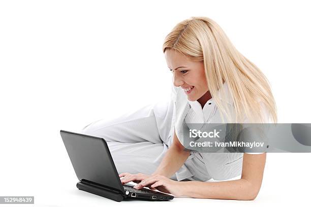 Working On Laptop Stock Photo - Download Image Now - Adult, Adults Only, Beautiful People