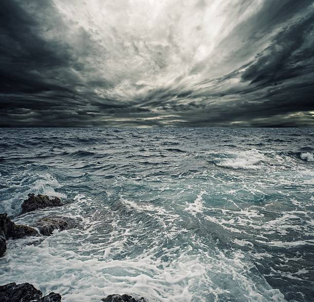 istock Moody skies signifying an ocean storm 152948507