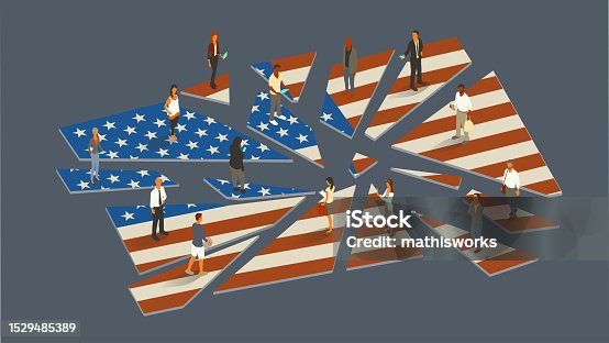 istock Shattered United States Illustration 1529485389