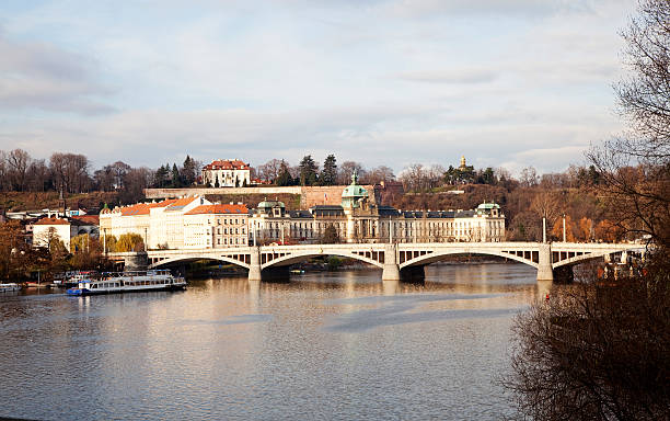 bridge in Prague stock photo