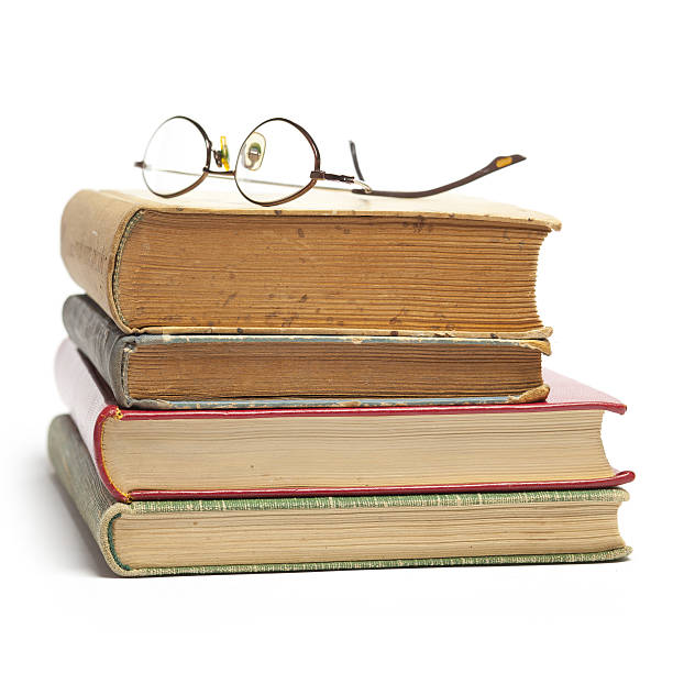 istock Group of Old Books And Glasses 152949959