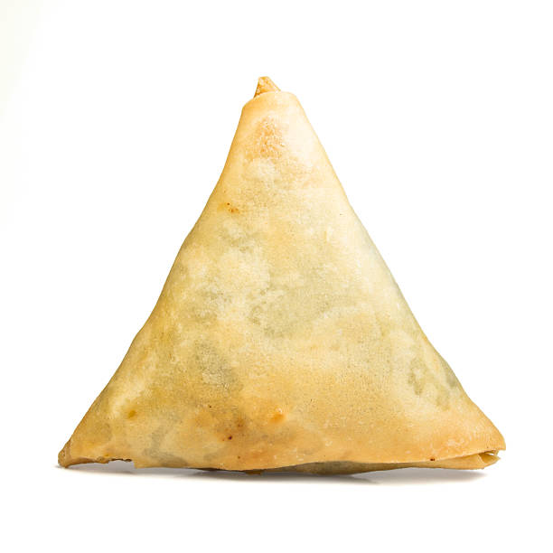 Cooked Samosa stock photo