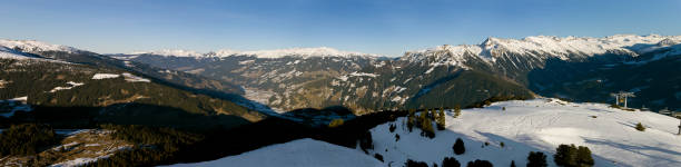 Alps mountain panorama stock photo