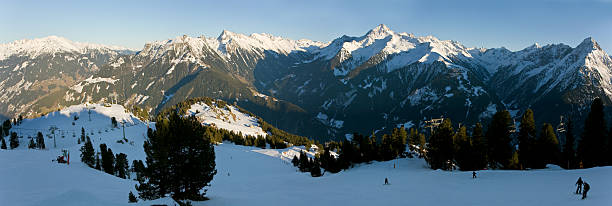 Alps mountain panorama stock photo