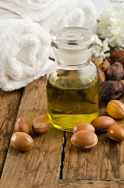 istock Argan oil with fruits 152951365