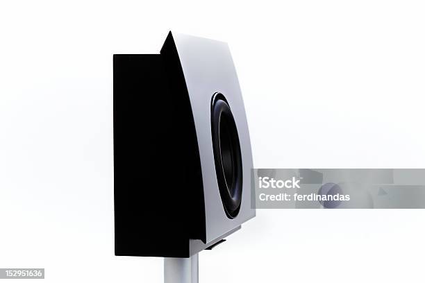 High End Subwoofer Auf Weiß Stockfoto und mehr Bilder von Audiozubehör - Audiozubehör, Ausgebleicht, Ausrüstung und Geräte