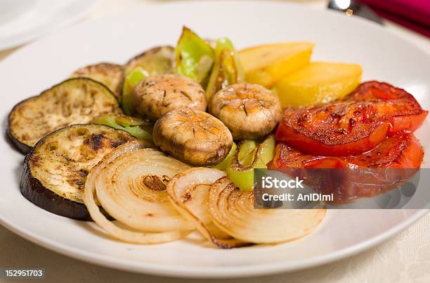 Grilled Vegetables Stock Photo - Download Image Now - Barbecue - Meal, Barbecue Grill, Brown