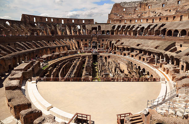 istock Inside arena in ancient Coliseum, Rome, Italy 152952217