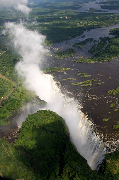 istock Victoria Falls - aerial view 152953511