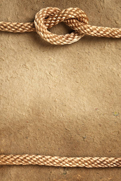 istock Handmade paper with rope border 152955440