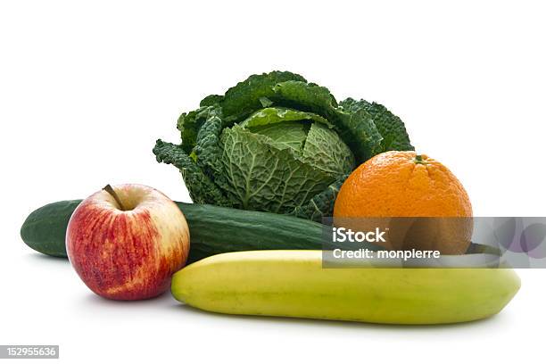 Obst Und Gemüse Stockfoto und mehr Bilder von Gemüse - Gemüse, Zahl 5, Abnehmen