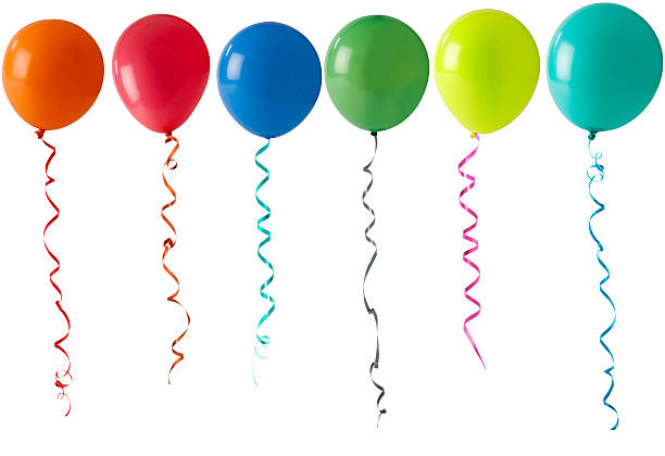 istock row of balloons on a white background 152955825