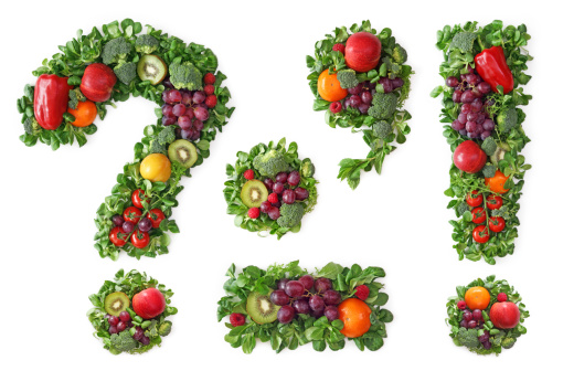 Alfabeto de fruta y verdura photo