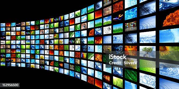 Collection Of Images Stock Photo - Download Image Now - Broadcasting, Collection, Film Industry