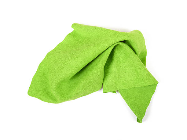 istock Green micro fibre cloth 152957065