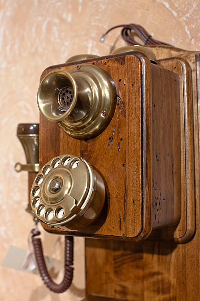 istock Old wooden telephone 152957512
