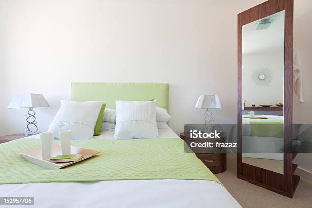 Modern Bedroom Suite Stock Photo - Download Image Now - Apartment, Bedroom, Cushion