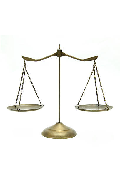 istock golden brass scales of justice on white 152958588