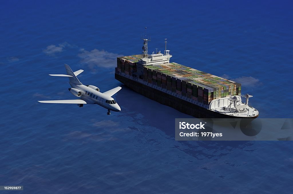 cargo Schiff - Lizenzfrei Behälter Stock-Foto