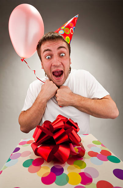 istock Happy young man celebrating birthday 152961249