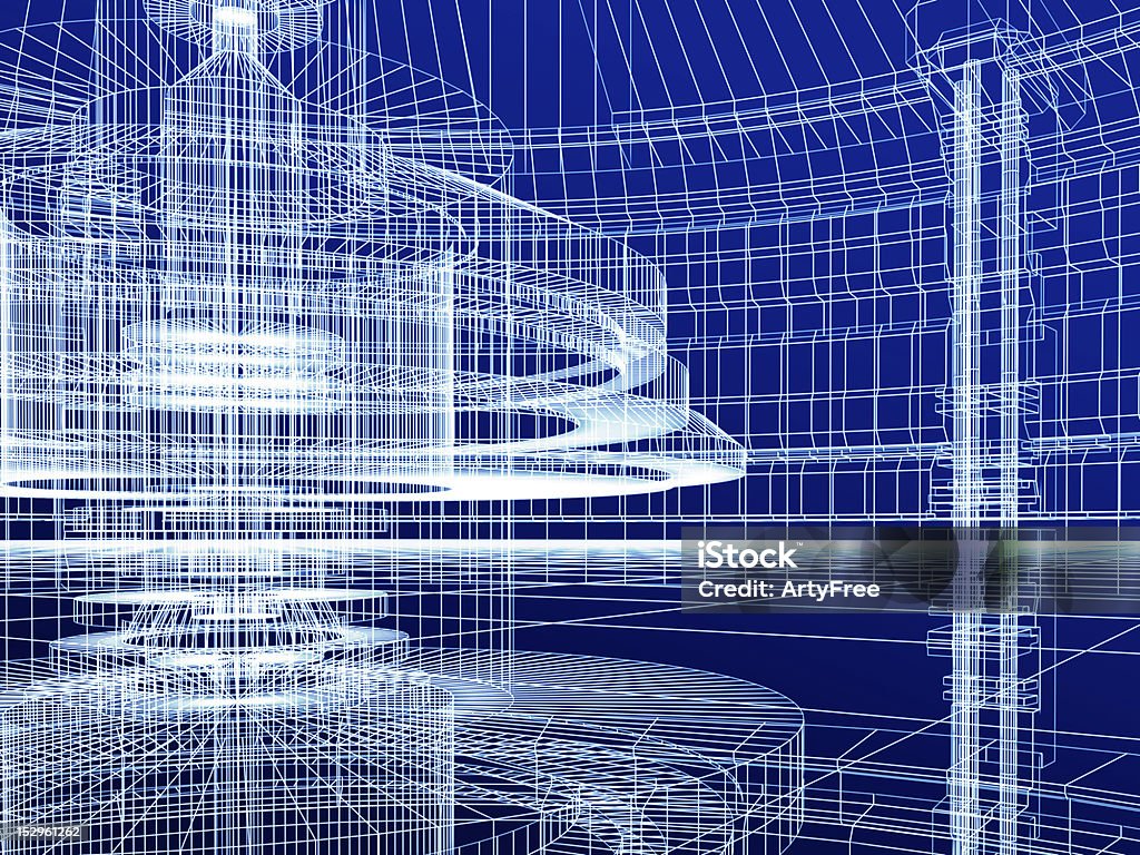 Rys technologii Budynek - Zbiór zdjęć royalty-free (Projekt - Plan)