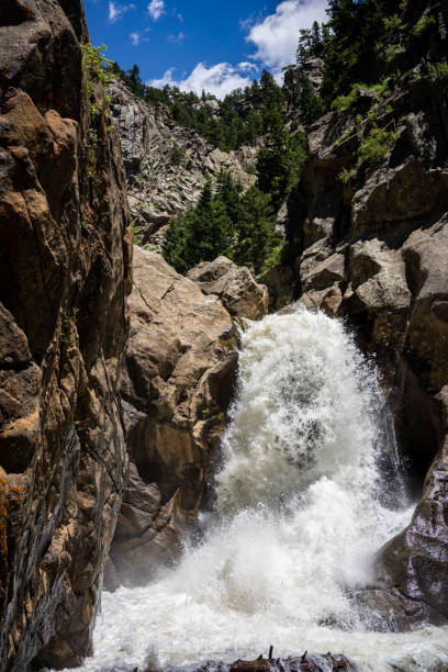 istock Boulder Falls hiking area off Boulder Canyon Drive during summer after a rainy spring 1529620418