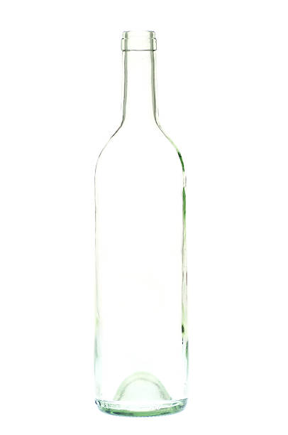 istock Wine bottle silhouette against white 152962320