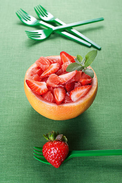 istock Fruit salad with strawberry and grapefruit 152962785