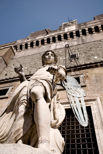 The Original Castel Sant'Angelo Angel statue by Raffaello da Montelupo (1504â1566)