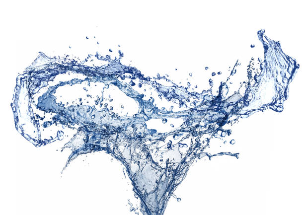 istock 3d illustration of blue water splashing on white background 1529637263