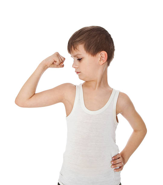 istock Boy showing his muscle 152963751