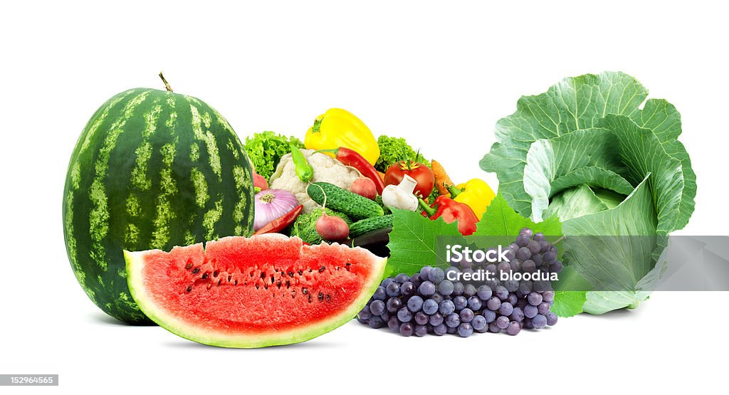 Świeże owoce i warzywa - Zbiór zdjęć royalty-free (Arbuz)