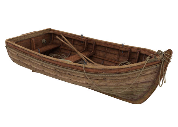 istock Wooden Boat Isolated 1529647804