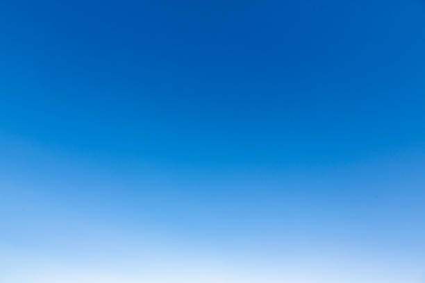 istock Background of a blue sky without clouds at dawn 1529651234