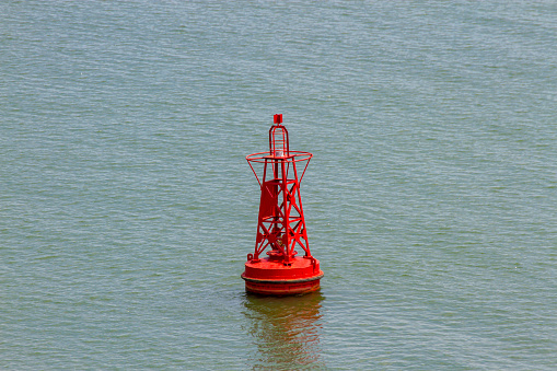 A Navigation Buoy On The Sea In Vietnam.