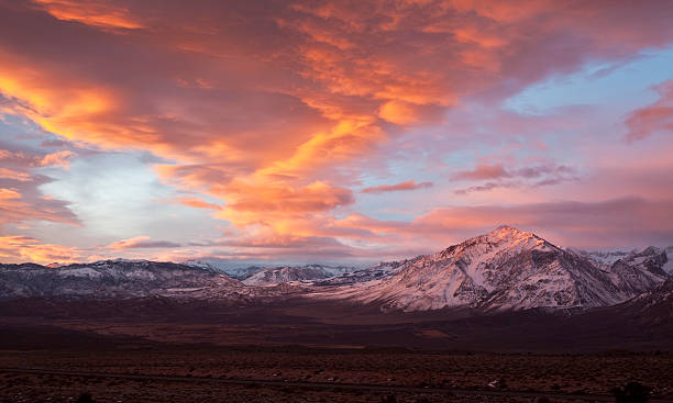 istock Fiery sunrise over winter mountains 152966447