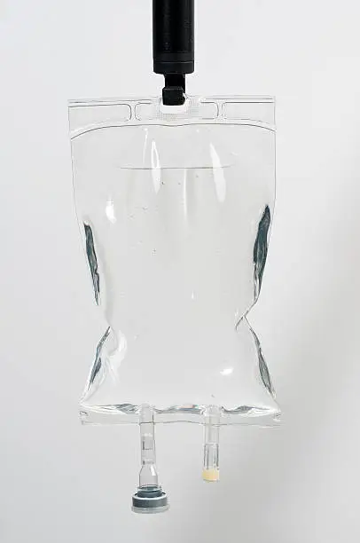 Photo of saline bag