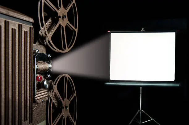 Photo of 8mm film projector