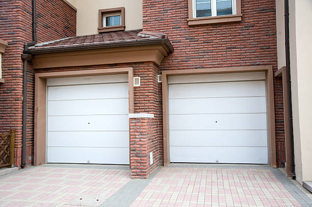 istock Two garage door of a residence building 152968257