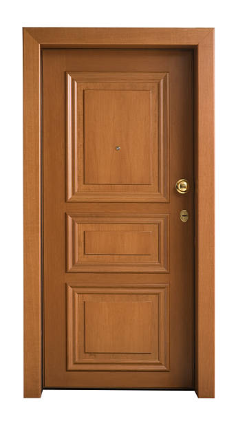 istock wooden door isolated 152968443