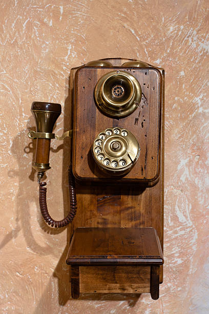 istock Old wooden telephone 152968610