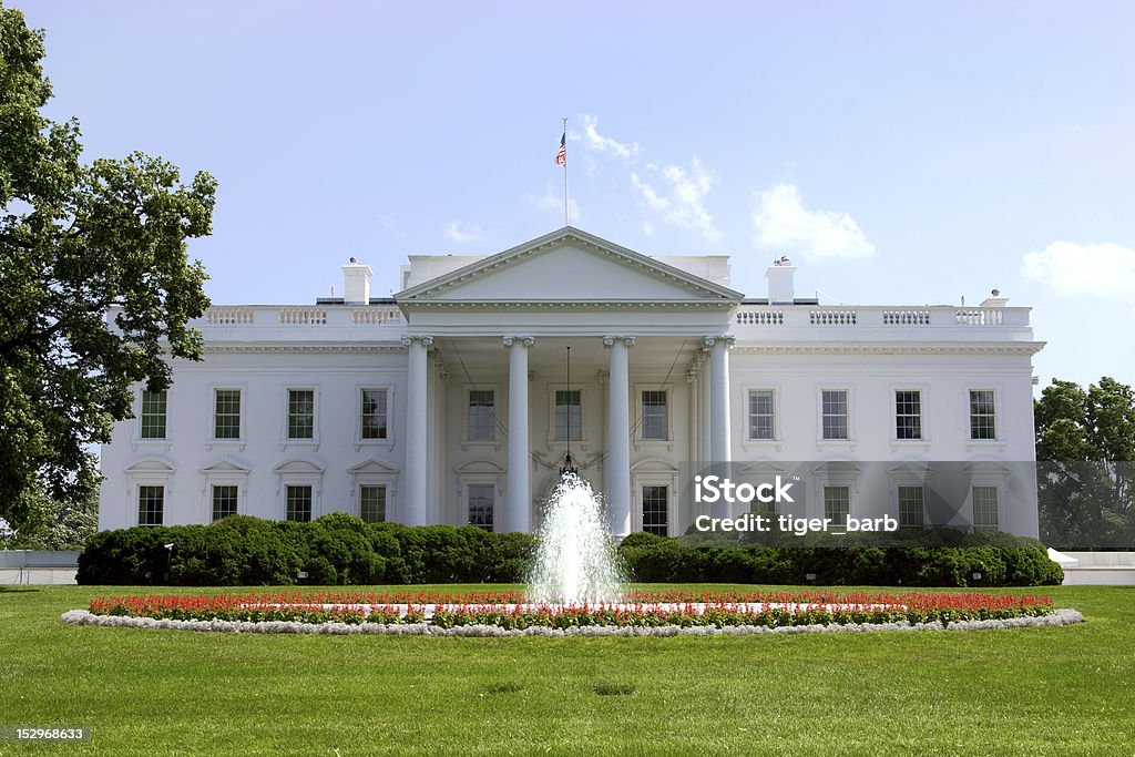 Biały Dom w Waszyngtonie, D.C. - Zbiór zdjęć royalty-free (Biały Dom)