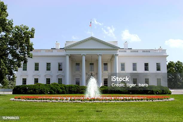 Biały Dom W Waszyngtonie Dc - zdjęcia stockowe i więcej obrazów Biały Dom - Biały Dom, Budynek z zewnątrz, Amerykańska flaga
