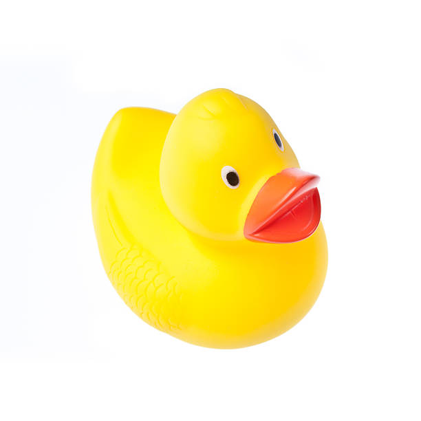 istock Rubber duck isolated on the white background 152969287