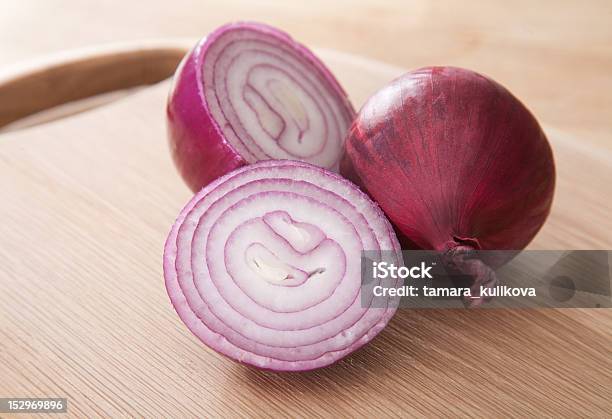 Red Onion Stock Photo - Download Image Now - Cross Section, Cutting Board, Food