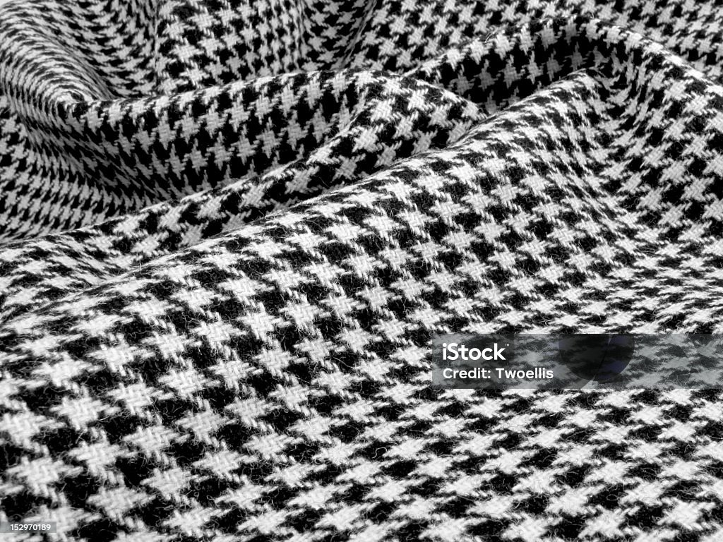 Houndstooth swirl Beautiful black and white wool houndstooth swirled Houndstooth Check Stock Photo